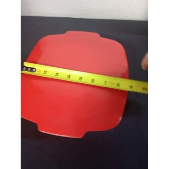 Vintage Pyrex Square Red Hostess Covered Casserole Dish With Lid - Picture 11 of 11